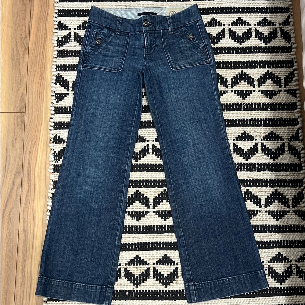 Gap Dark Wash Wide Leg Women’s Jeans - Blue